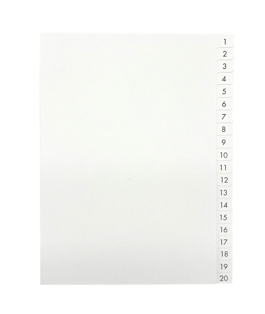 Register A5 1-20 VITA PAPPER OH 25 ST/FP