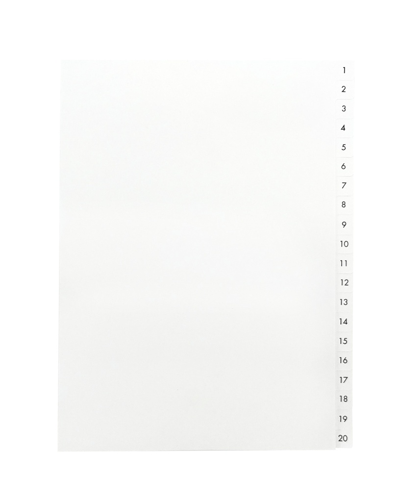 Register A4 1-20 VITA PAPPER OH 10 ST/FP