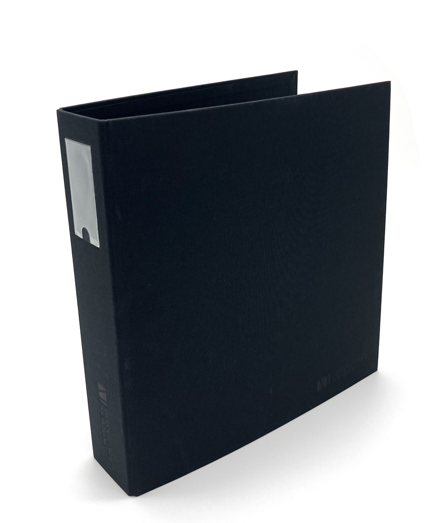 Pärm A5 30 mm svart väv med logo 30 st/krt