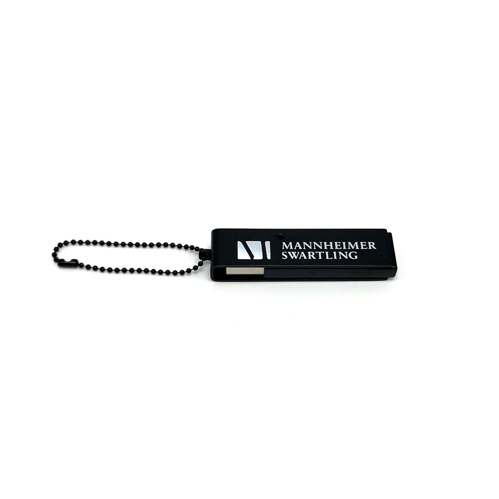 USB minne 32GB MSA vit logo och kedja 100st/fp