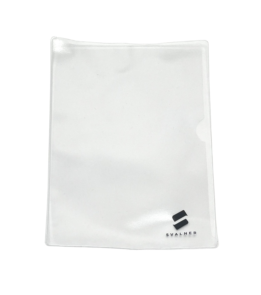 Plastmapp PVC 0,18 glasklar med logo 100 st/fp