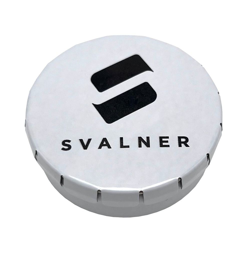 Clic-clac mintpastiller 45mm Svalner logo 24st/fp