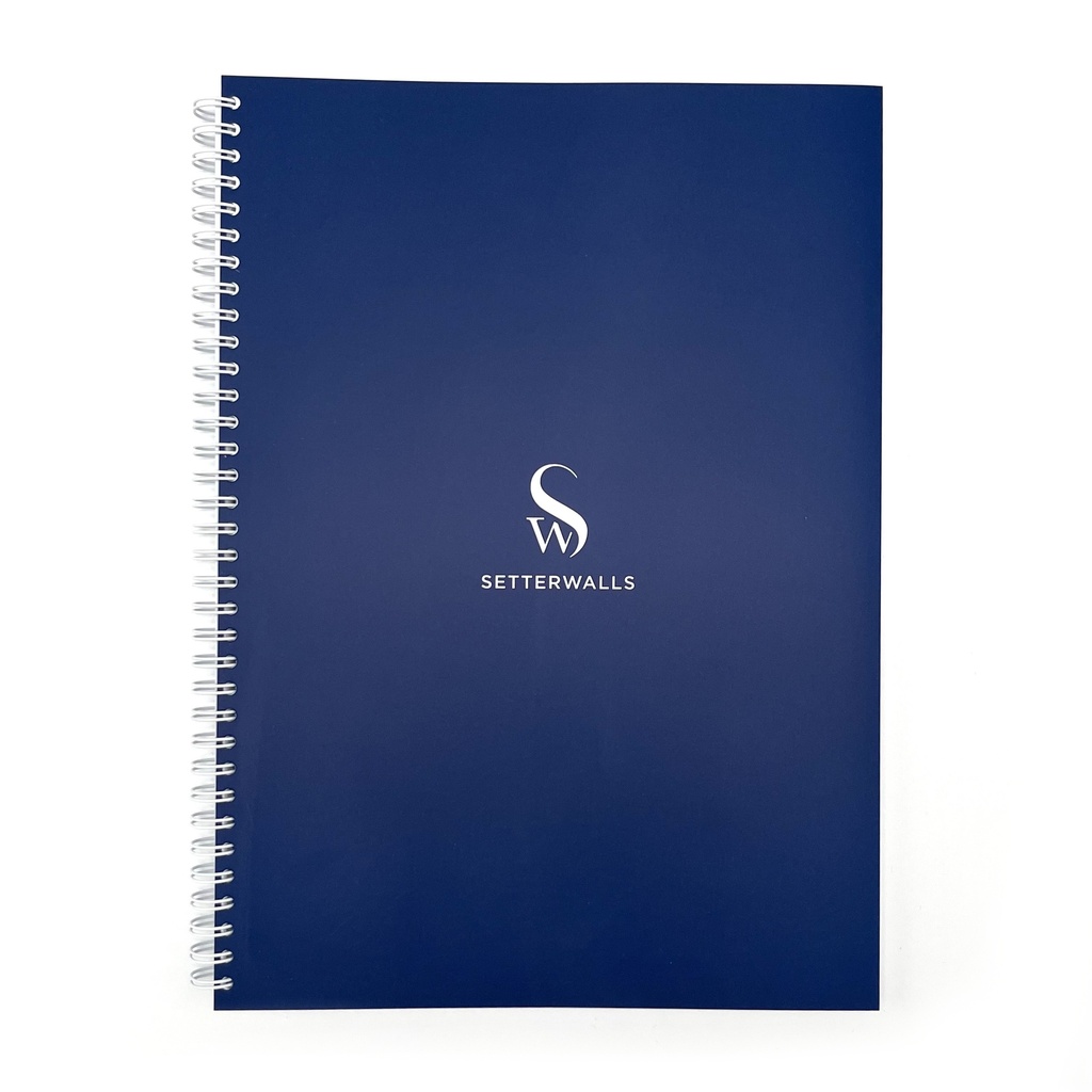 MARKNADS BLOCK (EXTERNA) WHITELINES A4 BLÅ 20st/fp