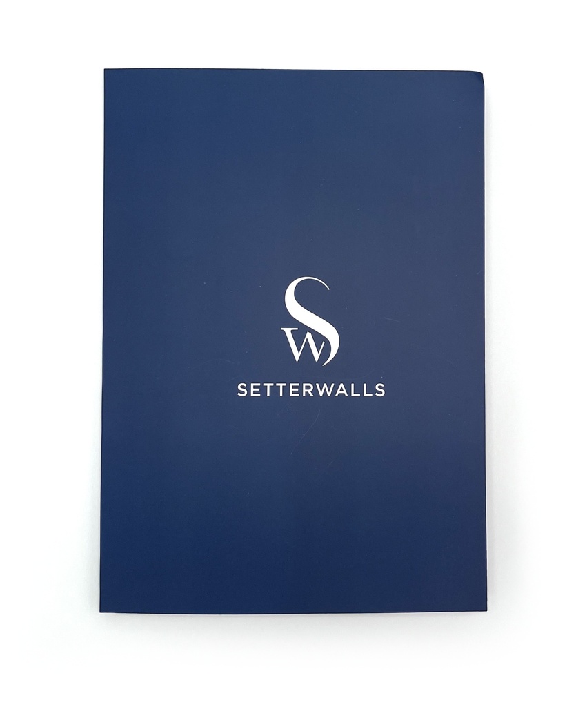 OFFERTMAPP BLÅ+RÖD MED VIT LOGO+LAMINAT 250st/krt