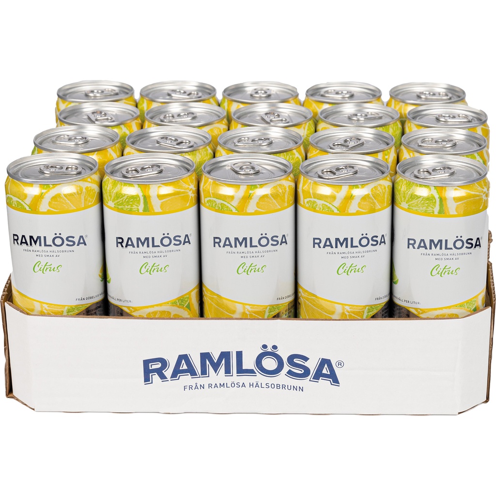 Ramlösa Citrus Burk 33 cl SLEEK 20st/fp