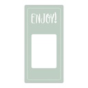 Etikett Enjoy / Have a nice day! 50 x 100 mm grön 500 st/fp