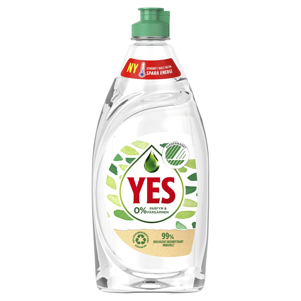 Handdiskmedel YES Sensetive med 0% Parfym & Färgämnen 500 ml