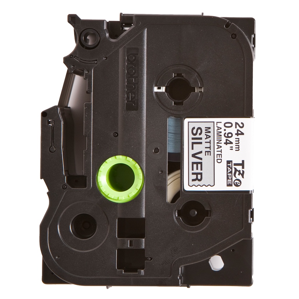 Märkband TZeM951 24mm sv/m.sil