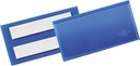 Etiketthållare Självhäftande 100 x 38 mm blå 50 st/fp