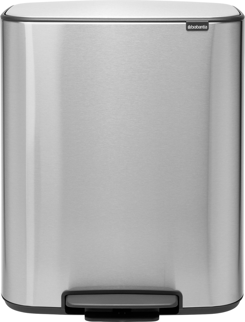 Pedalhink Bo 2x30 liter Mattstål F.P.P. 