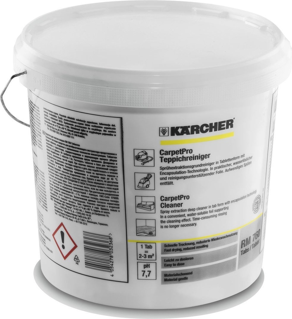 Rengöringsmedel Carpet Cleaner RM 760 tabs 200 st/fp Kärcher