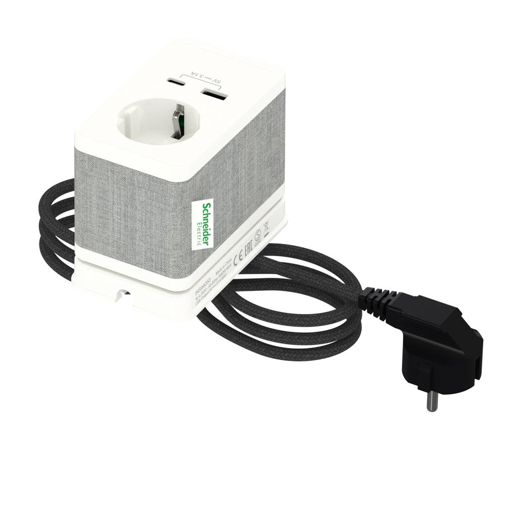 GRENUTTAG BORDSENH 2M VIT/GRÅ