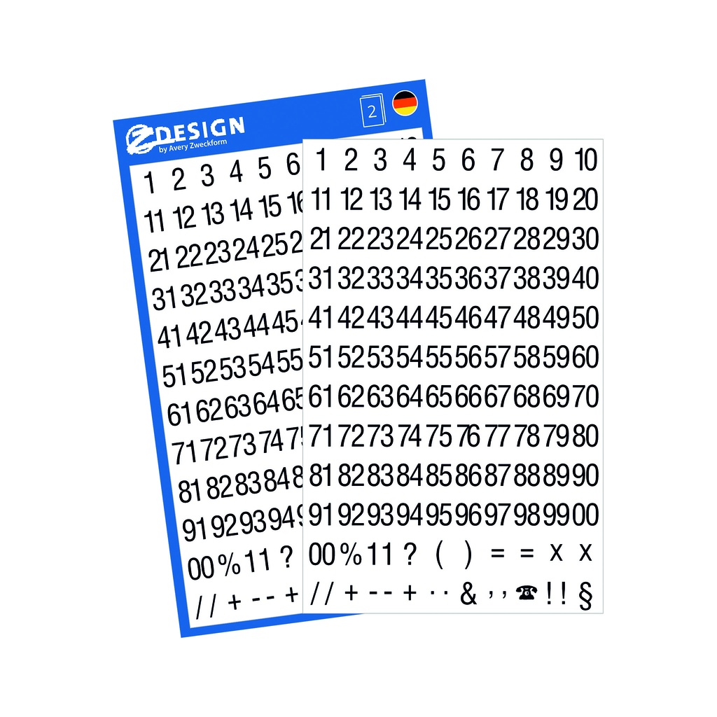 Etikett 5mm 00–99 252/fp