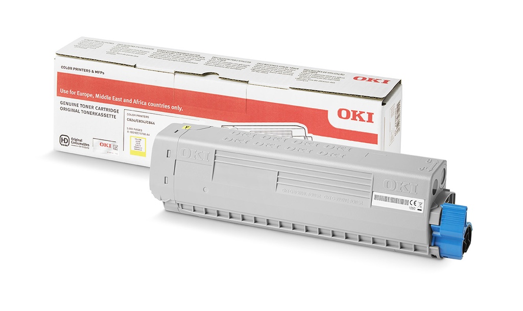 Toner OKI C824 Gul