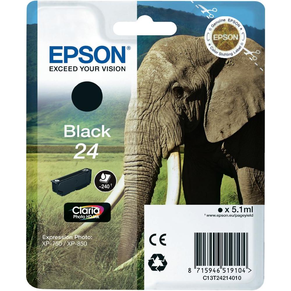 Bläck Epson T2421 Svart