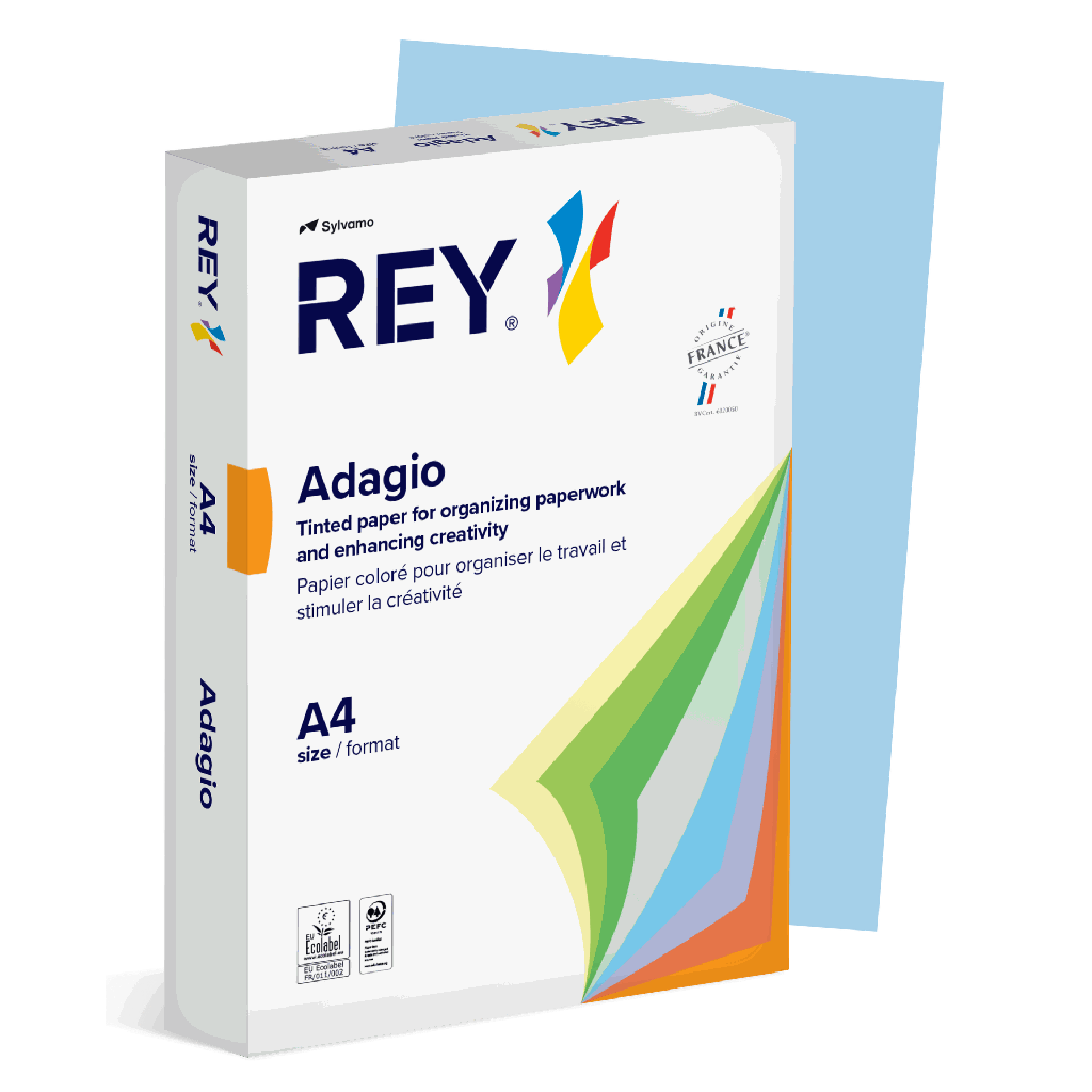 Färgat kopieringspapper Rey Adagio A4 160g 250/fp Blue
