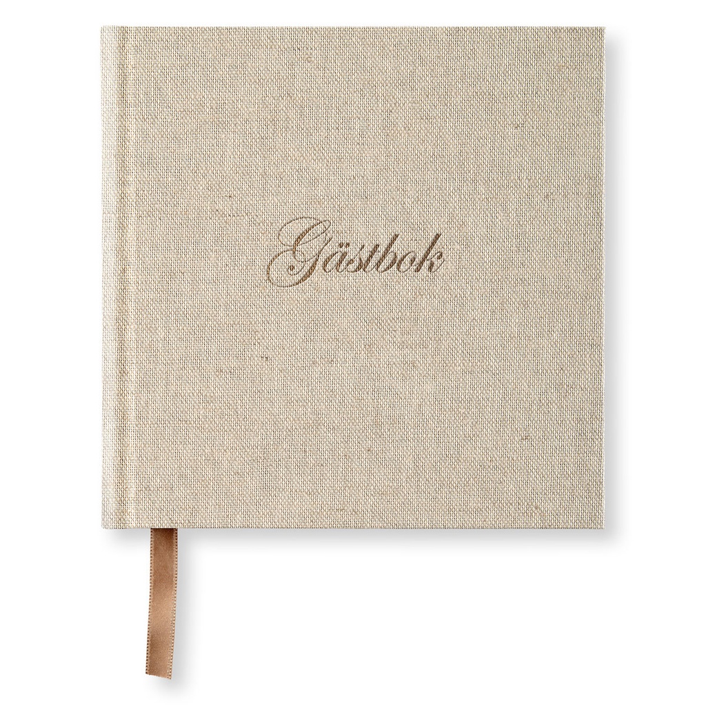 Gästbok PS rough linen