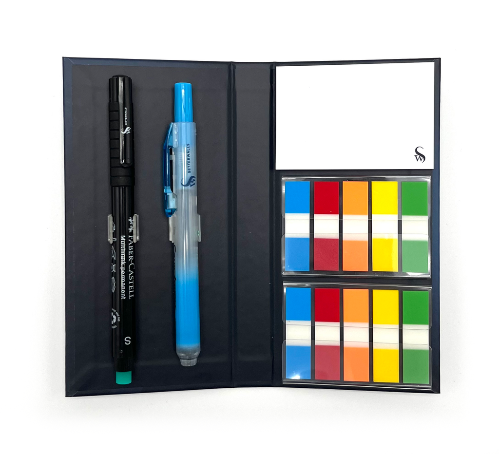 Studentkitt 2 x indexblock - 2 x pennor - 1 x post-it block