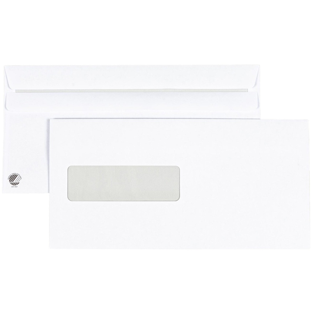 Kuvert E65 V2 vita sh 500 st/krt