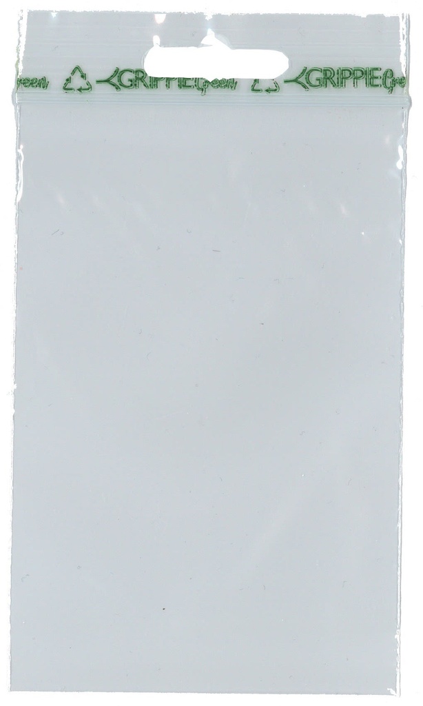 Blixtlåspåsar Grippie Green 80x120 mm 100/fp