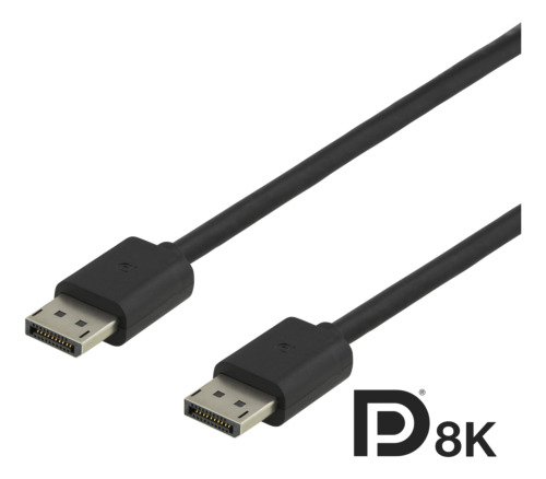 DisplayPort 1.4 kabel 1m svart