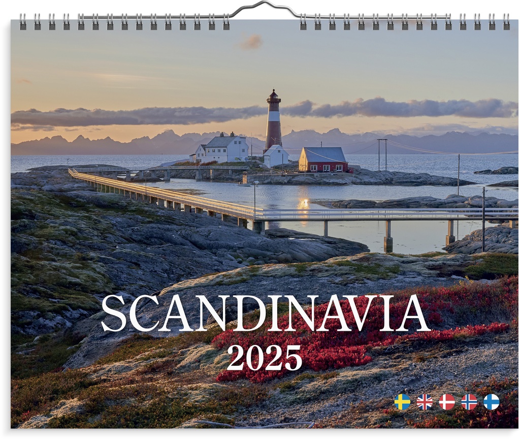 Väggkalender Scandinavia 2025