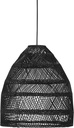 Taklampa / Takskärm Maja Wicker svart 36 cm