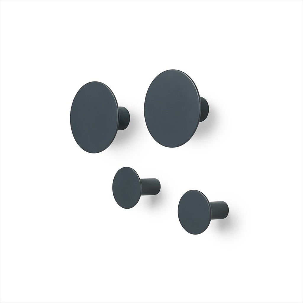 Väggkrok Ponto 4-set Gunmetal