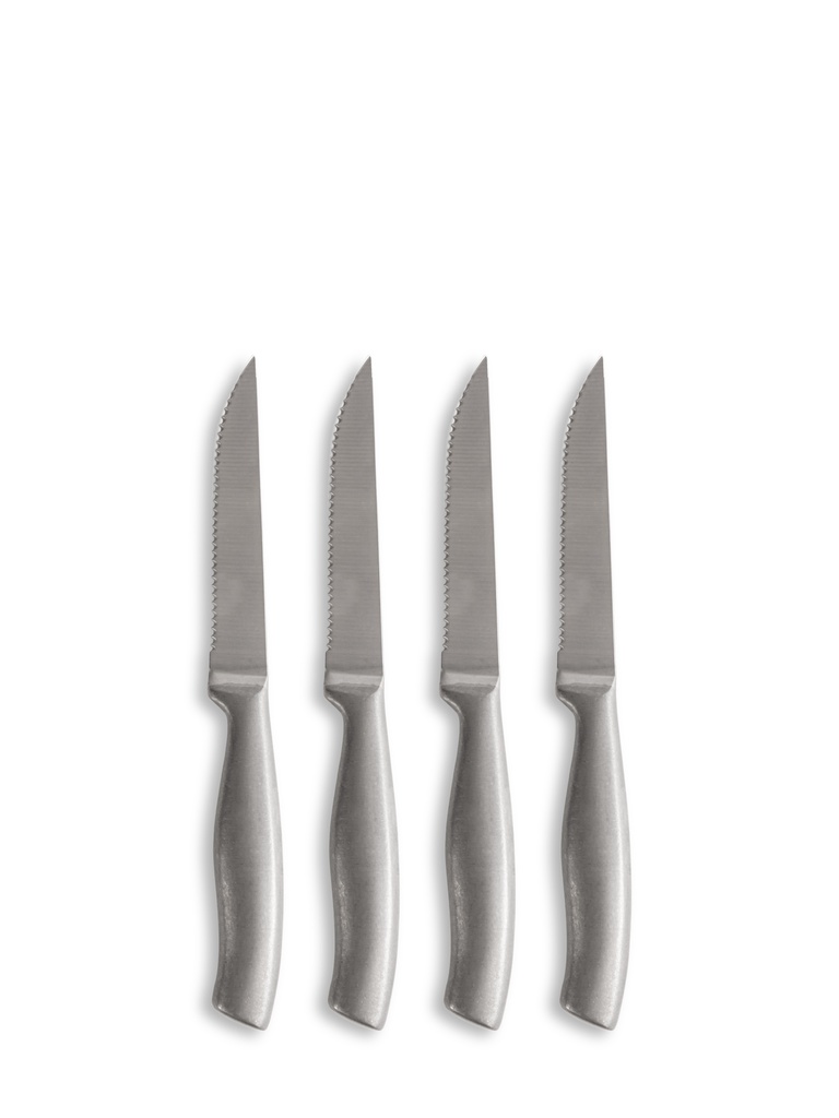 Fredde grillkniv, 4-p Silver