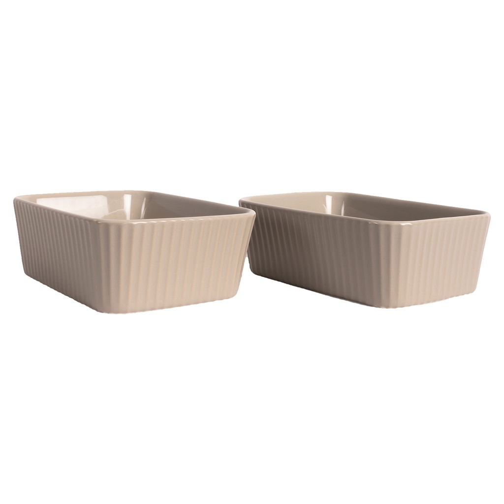 Ugnsform mini Flora 2-p beige