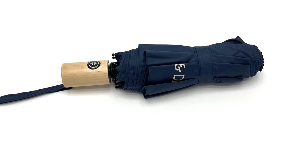 Paraply 21" litet auto blå med vit logo 36/fp