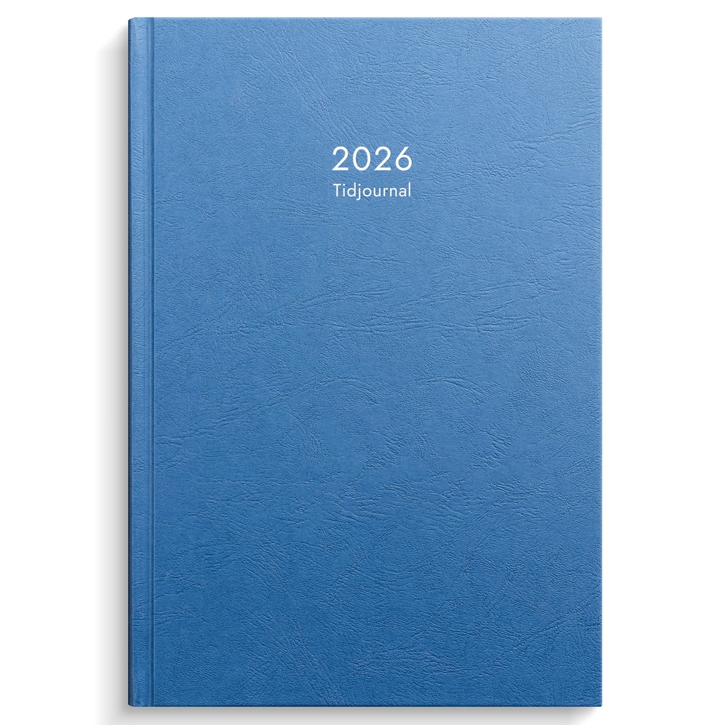 Kalender 2026 Tidjournal blå