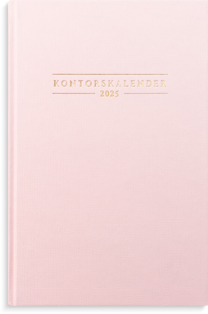 Kontorskalender 2025 rosa