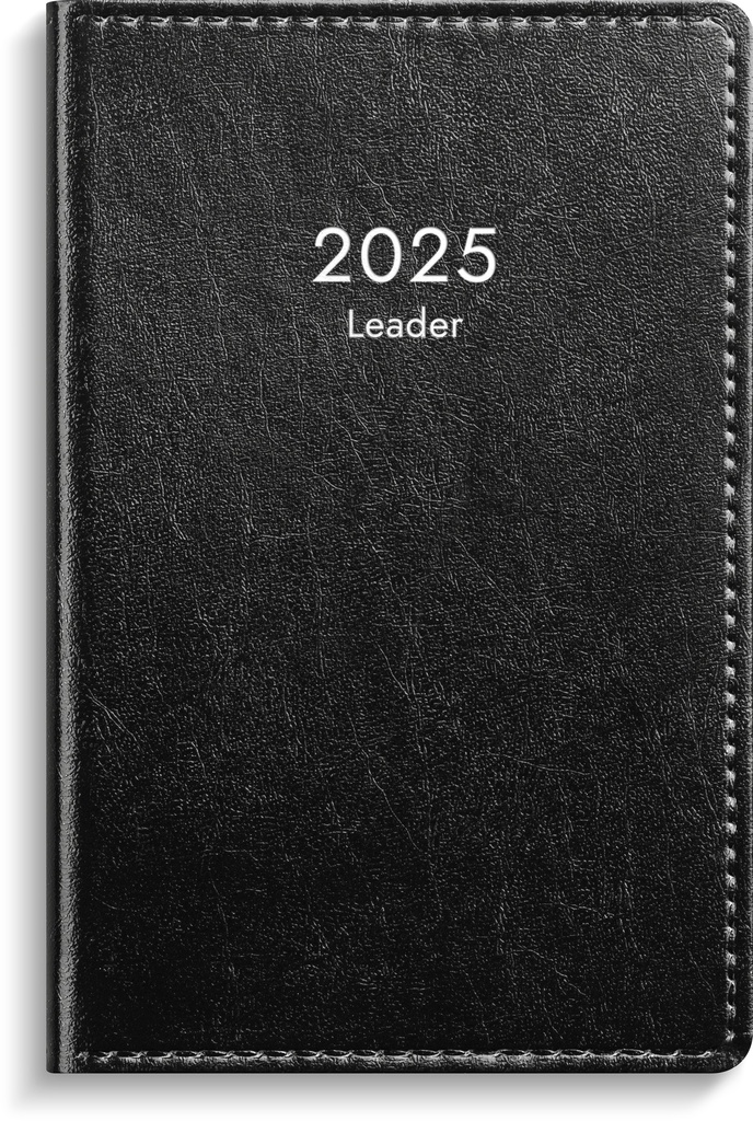 Leader svart konstläder 2025