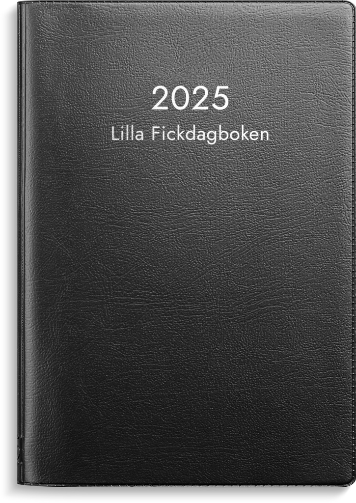 Lilla Fickdagboken svart 2025