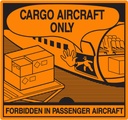 Farligt gods-etiketter Cargo Aircraft Only 500 st/rulle