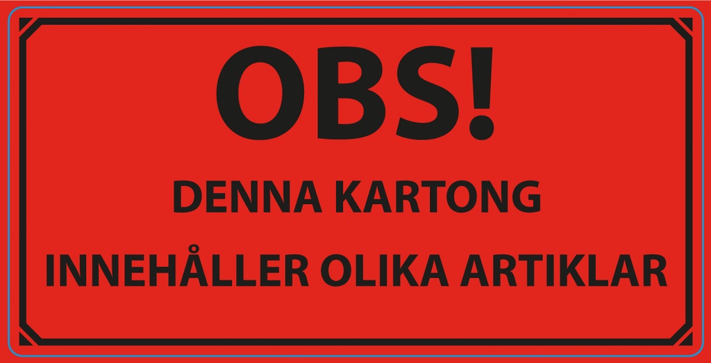 Varningsetikett Olika artiklar