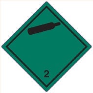 Farligt gods-etiketter 2.2 Non Flammable Gas 250 st/rulle