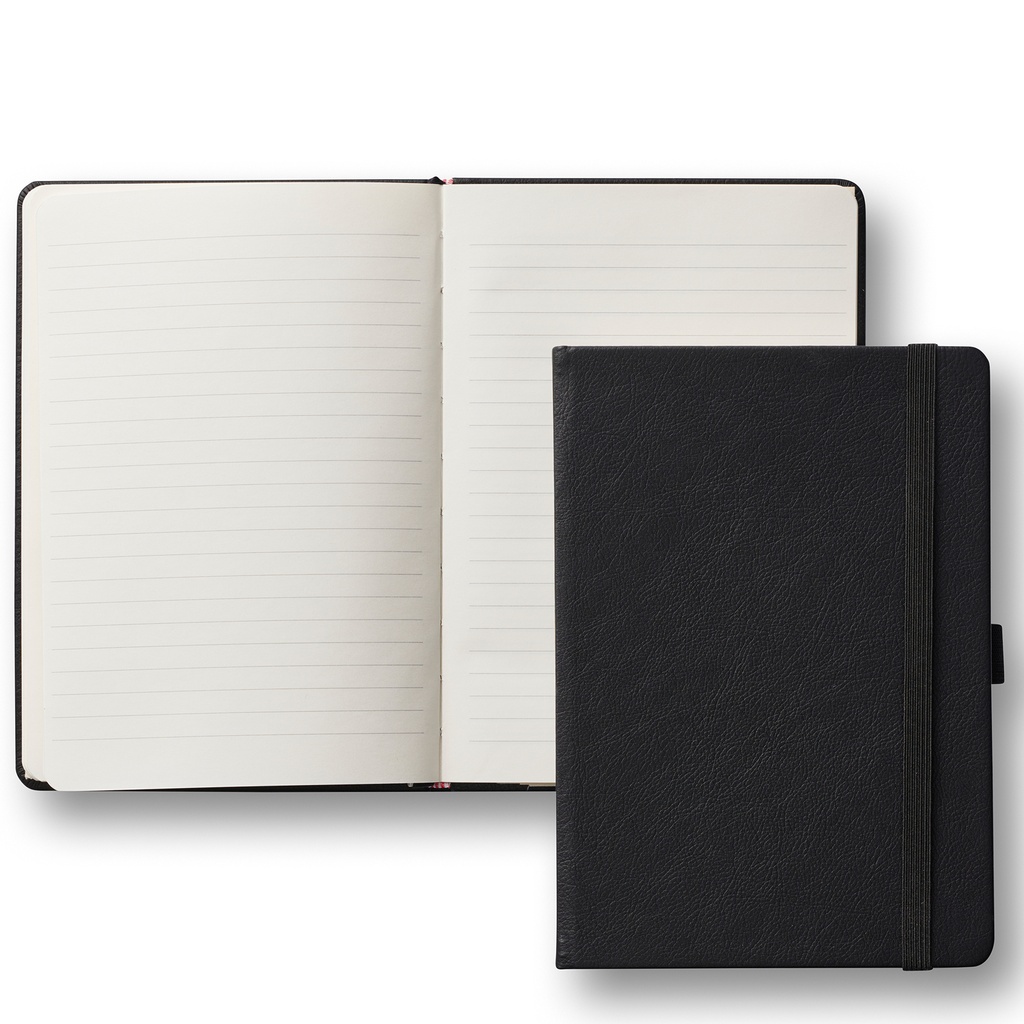 Ant.bok Classic A5 linj svart