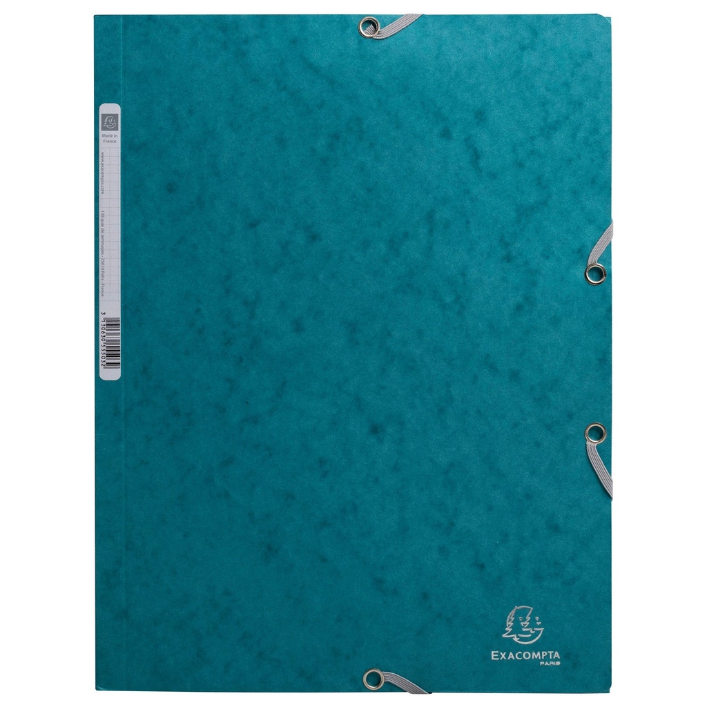 Snoddmapp A4 3-kl pacific blue