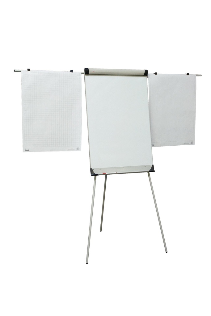 Blädderblocksställ med whiteboard 70x100 cm