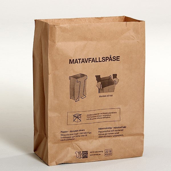 Matavfallspåse 22 liter 100 st/fp