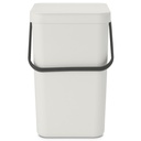 Avfallshink Sort&Go Ljusgrå25L