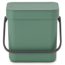 Avfallshink Sort&Go F.Green 3L