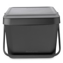 Avfallshink Stapelbar Grå