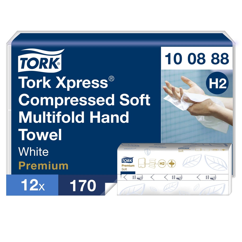 Pappershandduk H2 Premium Xpress® Komprimerad Mjuk 2040/trp