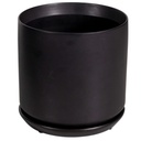 Kruka Palermo 18 cm 4 liter Svart