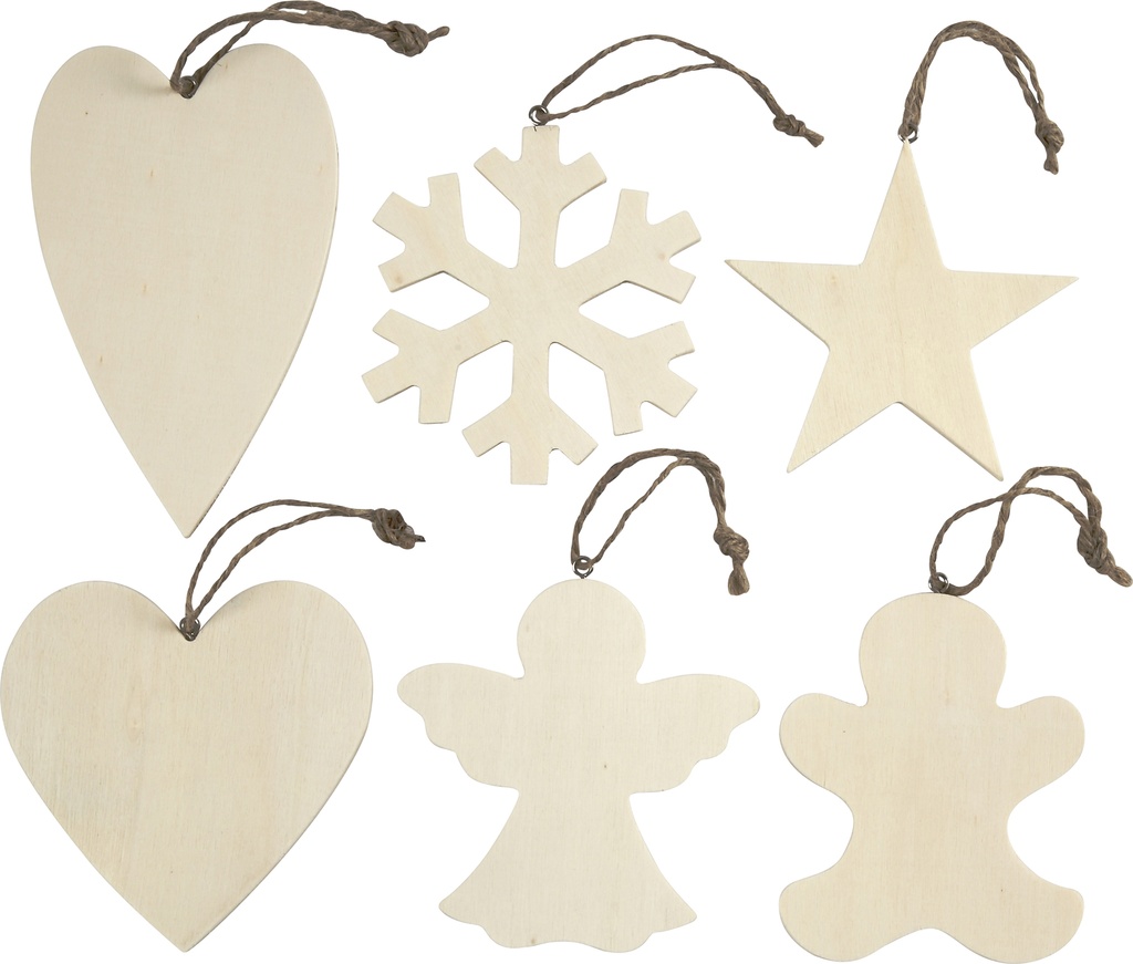 Julhängen plywood 9-11cm 6/fp