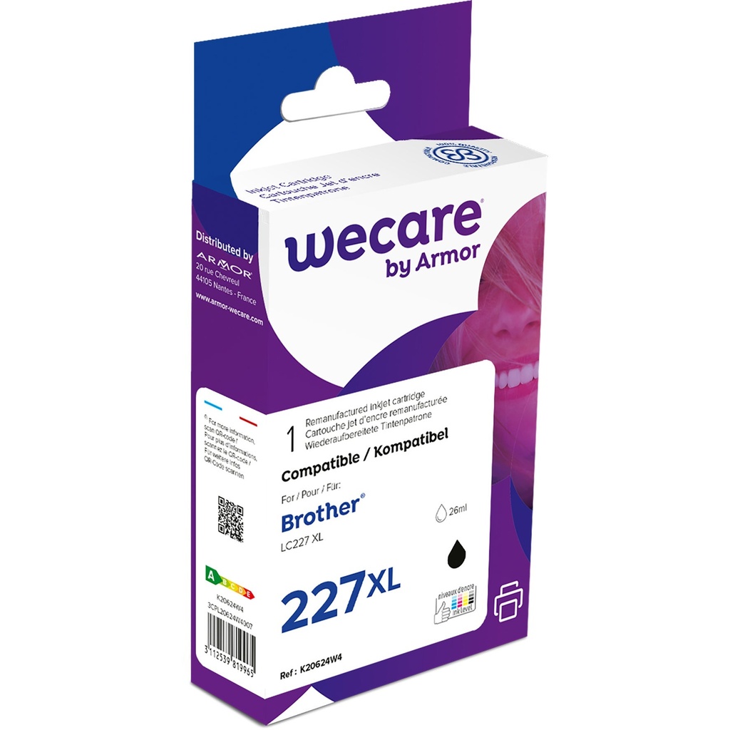 Bläck Wecare LC227XL svart