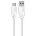 USB-A - USB-C kabel 2m vit